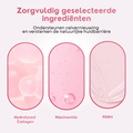 Illustratie van geselecteerde ingrediënten zoals hydrolyzed collagen en niacinamide