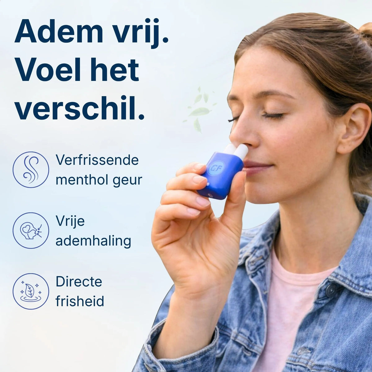 Duo Nebulized Inhaler Duo Nasal Inhaler met Menthol | Aromatherapie Onderweg | Comformidable