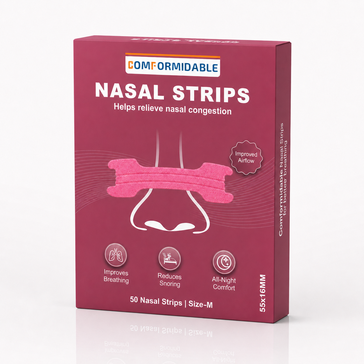 zijaanzicht-roze-neusstrips-verpakking-comformidable