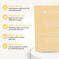 collagen-glow-boost-mask-voordelen.jpg: Overzicht van de belangrijkste voordelen van het Comformidable Collagen Glow Boost Mask.
