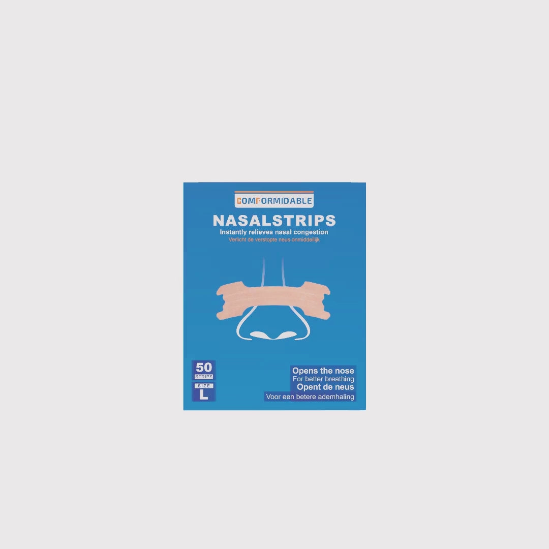 360 graden video van comformidable verpakking 'neusstrips 50 stuks'