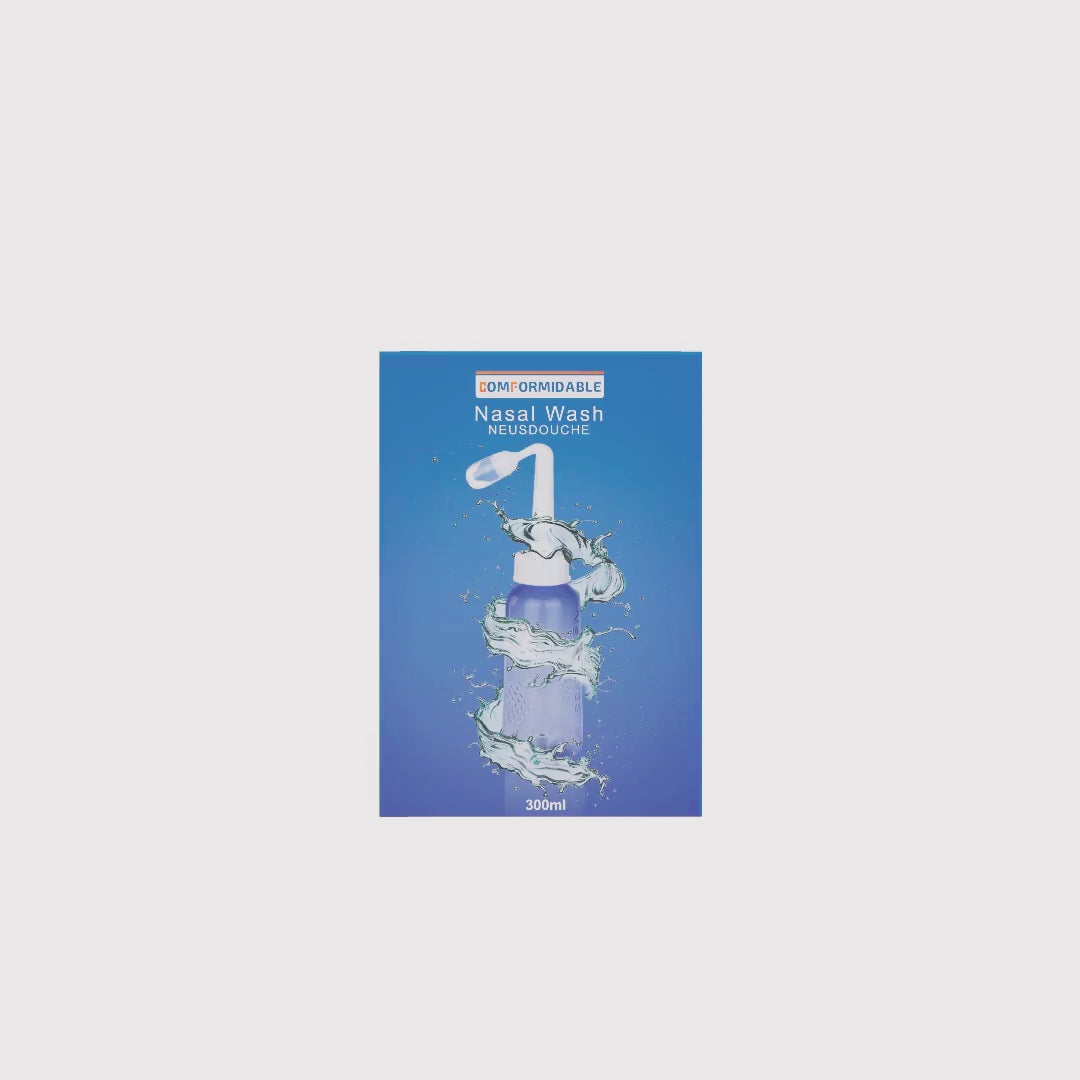 360 graden video van comformidable verpakking 'neusdouche'